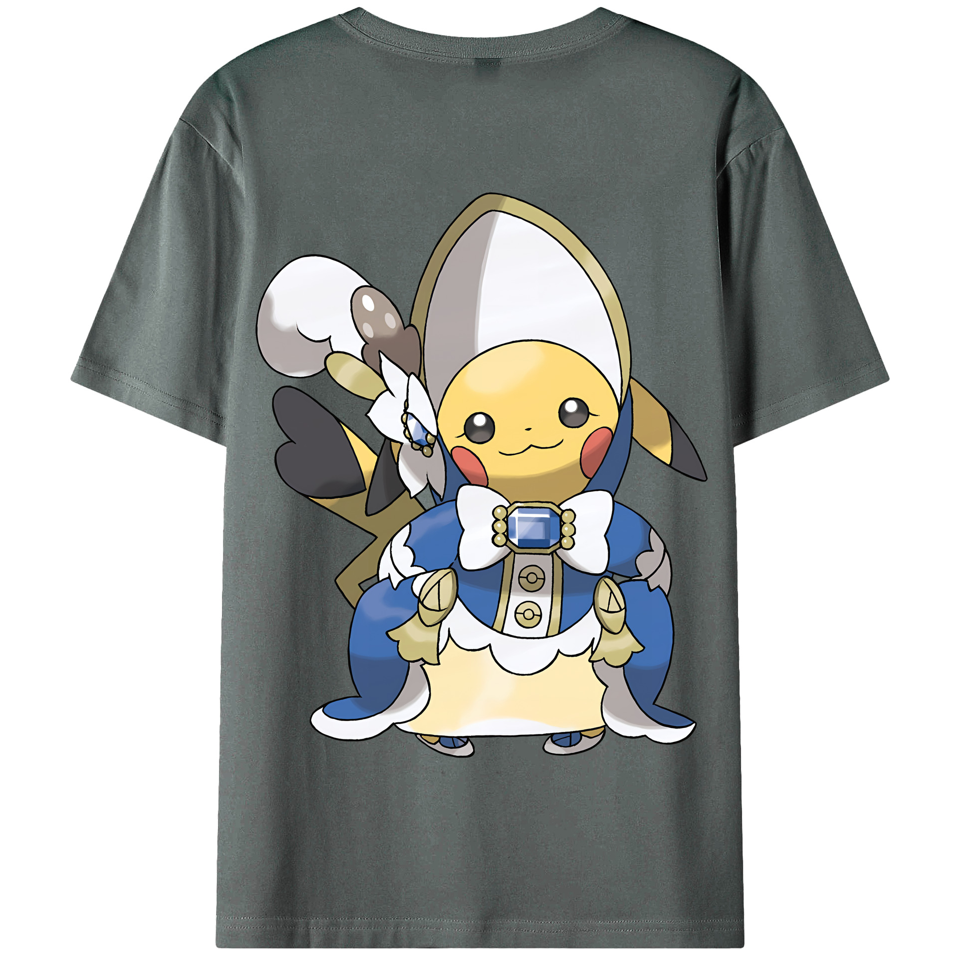 （画像用） ポケットモンスター Pokémon 綿100％半袖Tシャツ（背面プリント）
